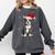 Boston Terrier Christmas Santa Hat Tree Lights Pajama Comfort Colors Sweatshirt Pepper