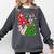 Boston Terrier Christmas Tree Lights Santa Dog Xmas For Men Women Kids Comfort Colors Sweatshirt Pepper