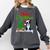 Boston Terrier Christmas Tree Lights Xmas Dog Lover Comfort Colors Sweatshirt Pepper