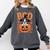 Boston Terrier Costume On Pumpkin Halloween Boston Terrier Comfort Colors Sweatshirt Pepper