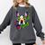 Boston Terrier In Day Of The Dead Sugar Skull Dog Comfort Colors Sweatshirt Pepper