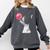 Boston Terrier Dog Blowing Chewing Bubble Gum Pink Comfort Colors Sweatshirt Pepper