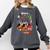 Boston Terrier Dog Christmas Happy Hallothankmas Halloween For Men Women Kids Comfort Colors Sweatshirt Pepper