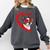 Boston Terrier Dog Mom Dad Valentine’s Day Pet Lover For Men Women Kids Comfort Colors Sweatshirt Pepper