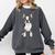 Boston Terrier Dog Motif Pet Art Boston Terrier For Men Women Kids Comfort Colors Sweatshirt Pepper