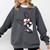 Boston Terrier Dog From Side Boston Bull Comfort Colors Sweatshirt Pepper