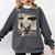 Boston Terrier Dog UFO Alien Extraterrestrial Selfie Comfort Colors Sweatshirt Pepper