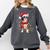 Boston Terrier Dog Ugly Christmas Dog Xmas For Men Women Kids Comfort Colors Sweatshirt Pepper