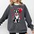 Boston Terrier Dog Valentine's Day Dog Owner Valentine Comfort Colors Sweatshirt Pepper