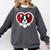 Boston Terrier Heart Cute Puppy Lover Or Dog Owner Comfort Colors Sweatshirt Pepper