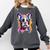 Boston Terrier Lover Pop Art Color Boston Terrier Dog For Men Women Girls Kids Comfort Colors Sweatshirt Pepper
