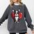 Boston Terrier Mom Dad Bostie Dog Lover Valentines Day Comfort Colors Sweatshirt Pepper