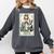 The Boston Terrier Mom Skeleton Spooky Season Halloween Comfort Colors Sweatshirt Pepper