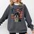 Boston Terrier Patriotic 4th Of July USA American Flag Comfort Colors Sweatshirt Pepper