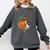 Boston Terrier Pumpkin Jack O Lantern Halloween Comfort Colors Sweatshirt Pepper