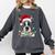 Boston Terrier Santa Christmas Tree Lights Xmas Boys Men Dog Comfort Colors Sweatshirt Pepper