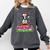 Boston Terrier Santa Claus Christmas Dog Comfort Colors Sweatshirt Pepper