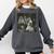 Boston Terrier Selfie With Ghosts Halloween Dog Lover Comfort Colors Sweatshirt Pepper