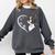 Boston Terrier Shirts For Women Girls Kids Heart Cute Comfort Colors Sweatshirt Pepper