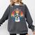 Boston Terrier UFO Alien Boston Terrier Dog Mom Dad Comfort Colors Sweatshirt Pepper