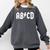 Boys Girls Teachers ABCD Rock Graphic Back To School Comfort Colors Sweatshirt Pepper