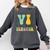 Braille Teacher Of The Visually Impaired Groovy VI Teacher Comfort Colors Sweatshirt Pepper