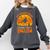 My Broom Broke So Now I Teach English Halloween Teacher Comfort Colors Sweatshirt Pepper