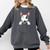 Bull Terrier Pocket Bull Terrier Peeking Out Pocket Comfort Colors Sweatshirt Pepper