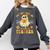 You Can't Scare Me I'm A Math Teacher Halloween Ghost Comfort Colors Sweatshirt Pepper
