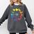 Chicken Themed Color Wheel Educational Art Teacher Artist Men Women Girls Kids Comfort Colors Sweatshirt Pepper
