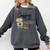 Coffee Gives Me Teacher Power Teacher Elementary Women Comfort Colors Sweatshirt Pepper