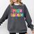 Color Special Education Squad Groovy Dream Team SPED Teacher Comfort Colors Sweatshirt Pepper