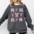 Coquette Bow Ballet Dance Teacher Coquette Women Dancing Comfort Colors Sweatshirt Pepper