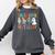 Cute Inclusion Isn't Scary Teacher Skeleton Ghost Halloween Comfort Colors Sweatshirt Pepper