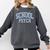 Cute Wildflower School Psych Teacher School Psychologist Comfort Colors Sweatshirt Pepper
