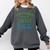Disney This Teacher Runs On Coffee And Disney Gradient Logo Comfort Colors Sweatshirt Pepper