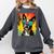 Dog Boston Terrier Hawaiian Comfort Colors Sweatshirt Pepper