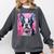 Dog Pink Boston Terrier Comfort Colors Sweatshirt Pepper