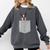 Dog In Your Pocket Boston Terrier For Men Women Girls Kids Comfort Colors Sweatshirt Pepper