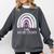 Early Headstart Cute Retro Rainbow Teachers Comfort Colors Sweatshirt Pepper