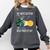 Earth Rotation Earth Day Science Teacher Kids Women Comfort Colors Sweatshirt Pepper