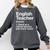 English Teacher Definition Back To School First Day Comfort Colors Sweatshirt Pepper