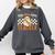 Fab Boo Lous Teacher Retro Ghost Spooky Halloween Costume Comfort Colors Sweatshirt Pepper