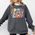 In My Field Day Era Teacher Kids Cute Groovy Field Day Comfort Colors Sweatshirt Pepper
