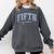 Fifth Grade Coquette Toile Blue Bow Floral Women Teacher Comfort Colors Sweatshirt Pepper Fifth Grade Coquette Toile Blue Bow Floral Women Teacher Comfort Colors Sweatshirt Pepper