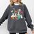 Floral Beakers Chemistry Lab Teacher Comfort Colors Sweatshirt Pepper