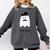 French Teacher Halloween Bonjour Ghost Comfort Colors Sweatshirt Pepper