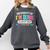 Fun University Of I'm Done Class Of 2025 Teacher Retirement Comfort Colors Sweatshirt Pepper