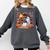 Ghost Book Reading Halloween Books Lover Teacher Comfort Colors Sweatshirt Pepper