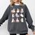 Ghost Book Reading Halloween Books Lover Teacher Kids Comfort Colors Sweatshirt Pepper